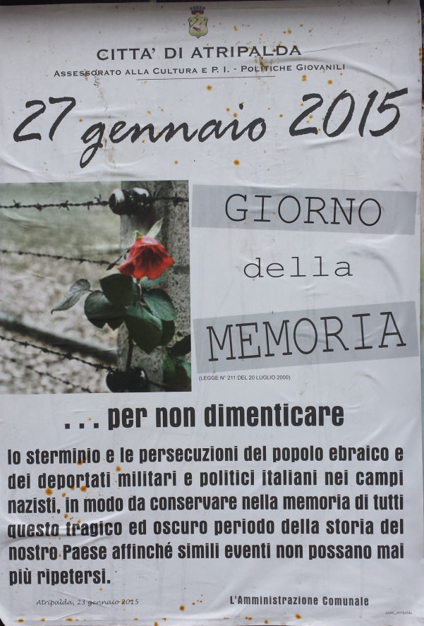 Giornata della memoria 27 gennaio 2015