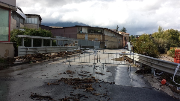 Maltempo ottobre 2015, ponte delle Filande